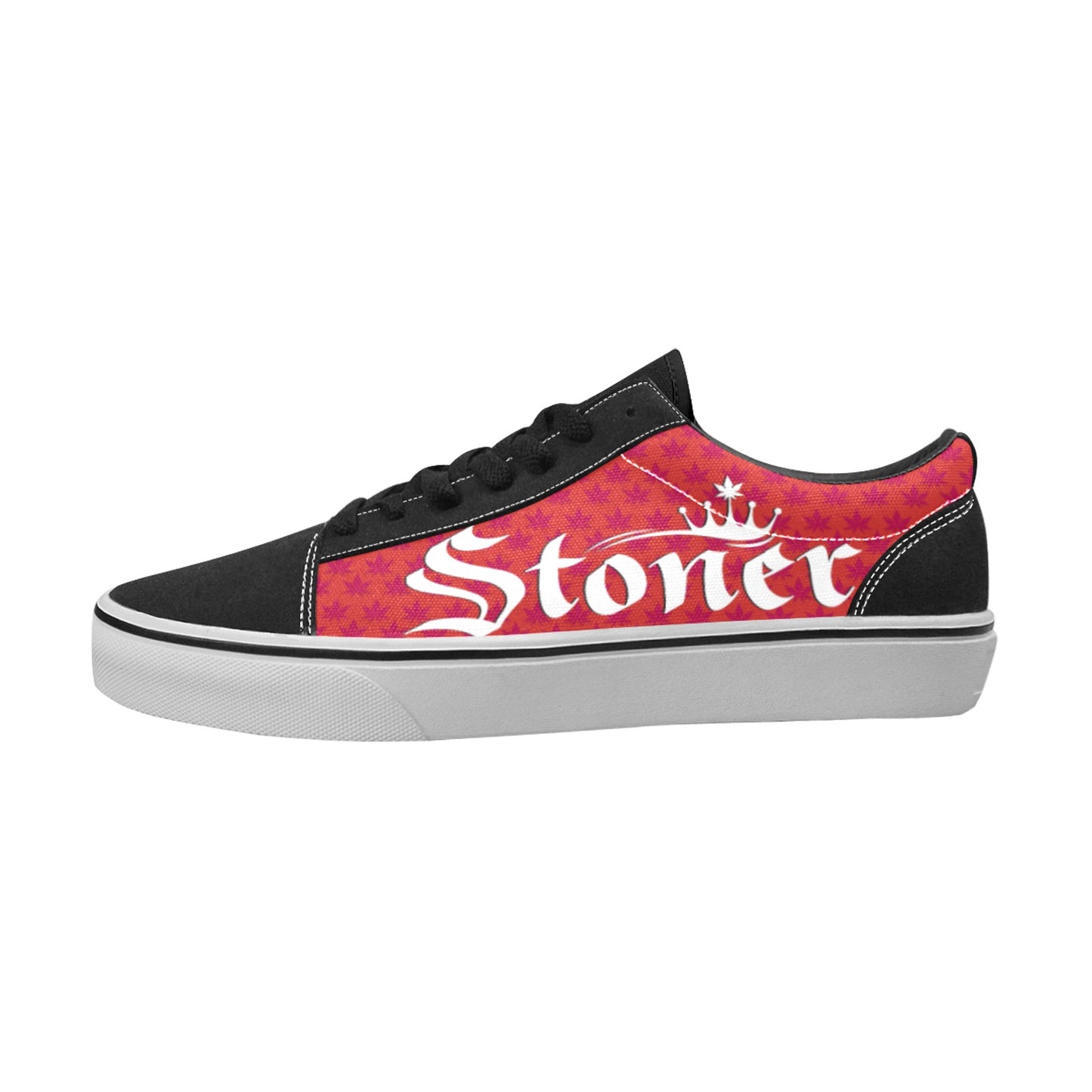 Stoner Dude Skate Shoe - Red / White