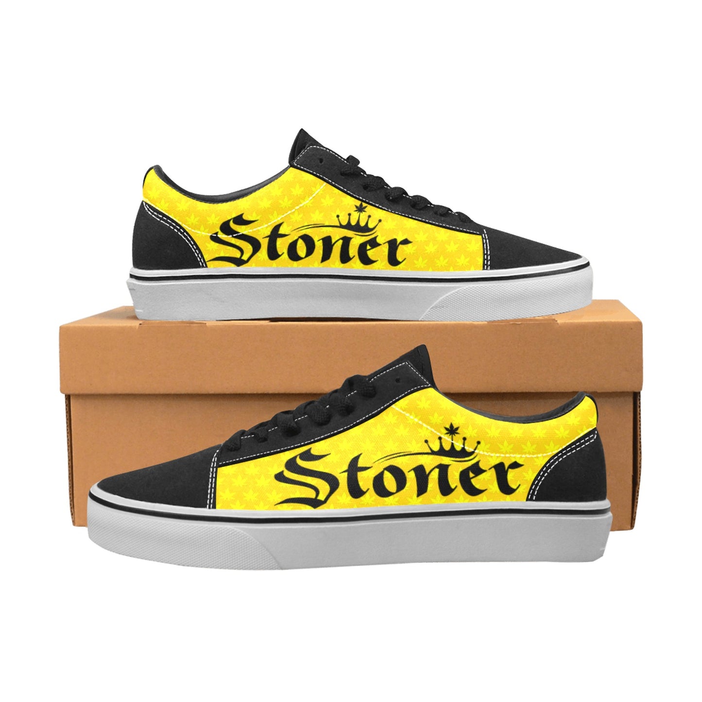 Stoner Dude Skate Shoe - Yellow / Black