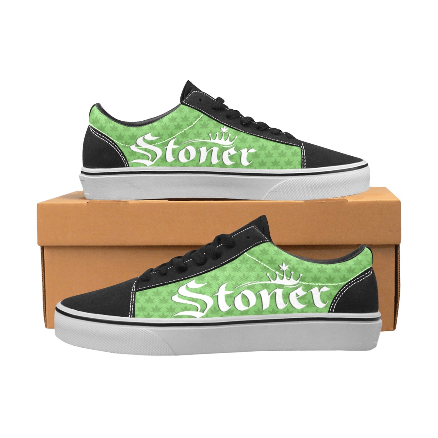 Stoner Chick Skate Shoes - Green/White