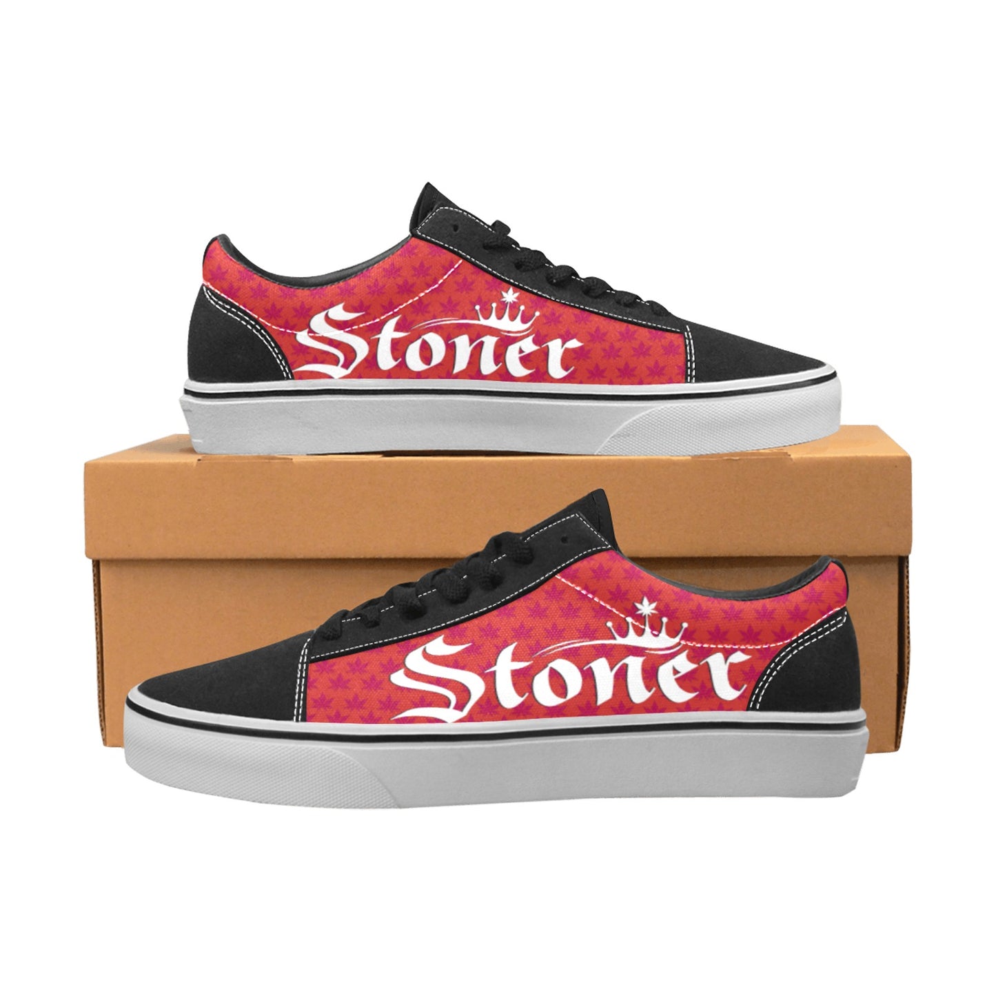 Stoner Chick Skate Shoe - Red / White