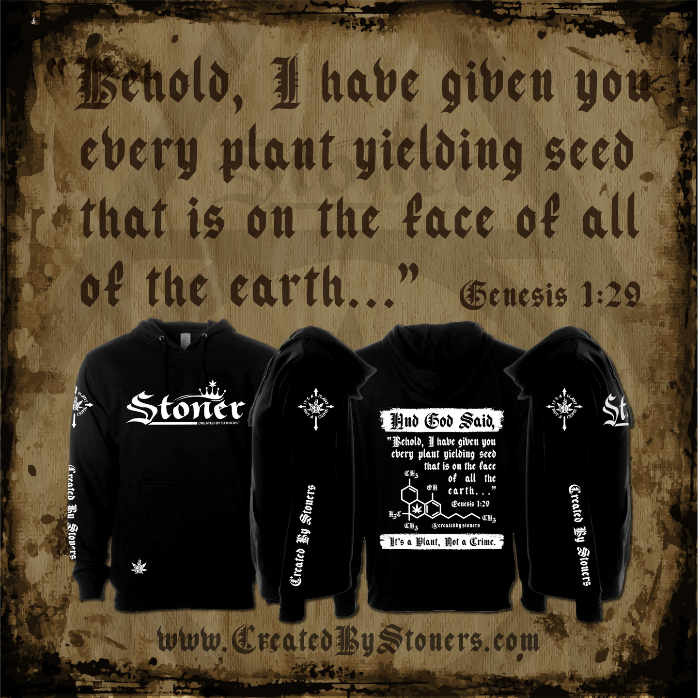 The Molecule - Scripture Edition Stoner Hoodie