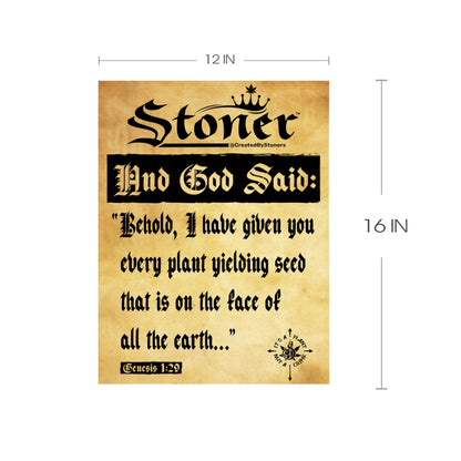 Genesis 1:29 12x16 Wooden Wall Sign Wood Print 12"x16"