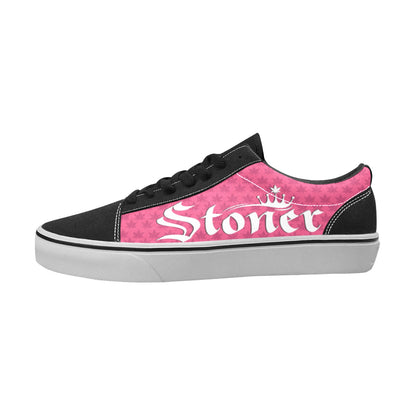 Stoner Chick Skate Shoes - Pink / White