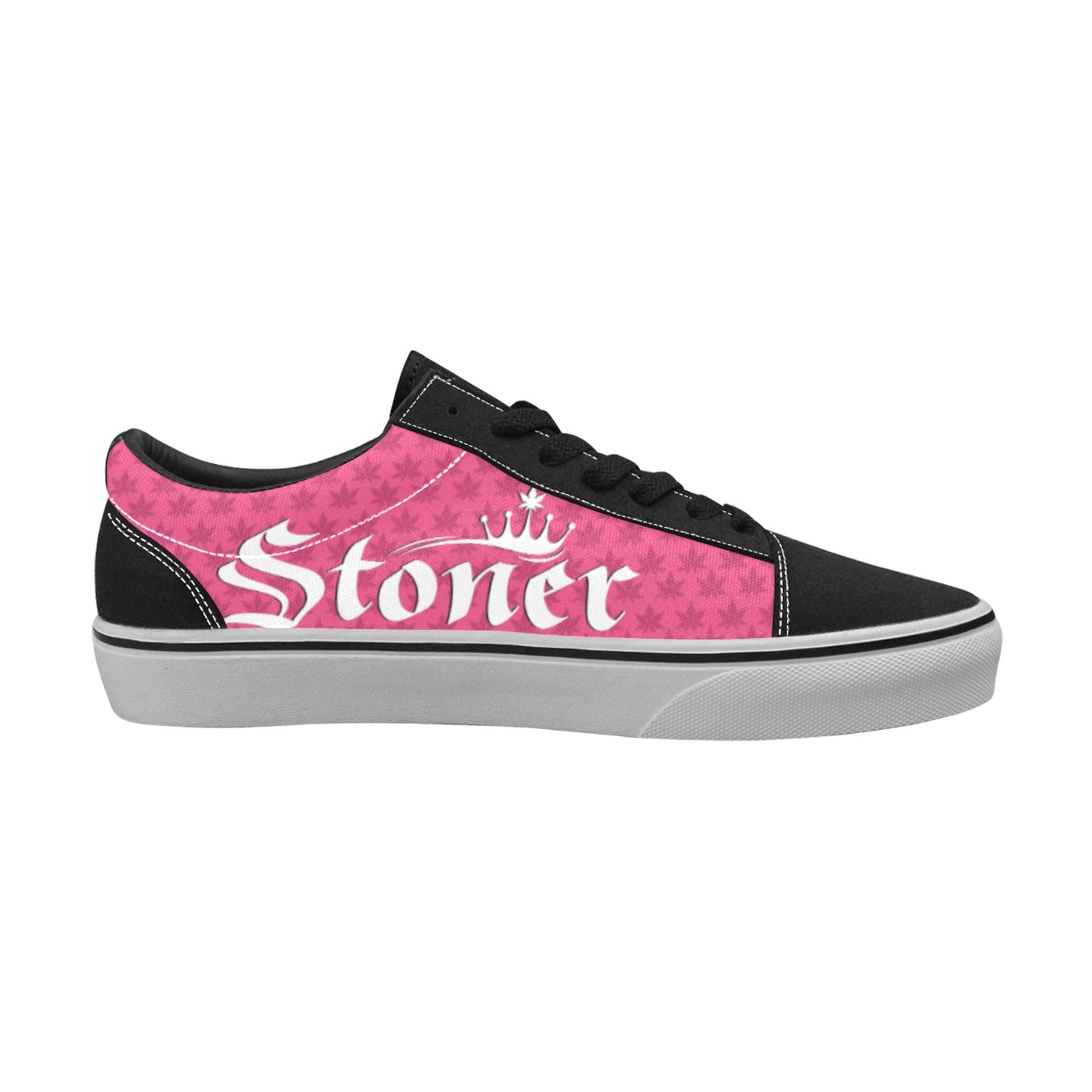 Stoner Chick Skate Shoes - Pink / White