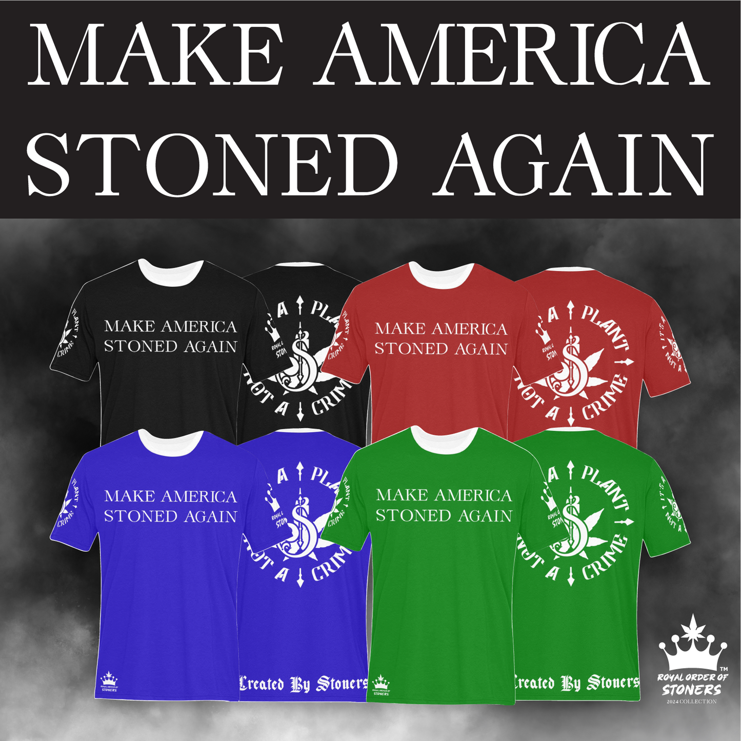 Make America Stoned Again Print All Over Tee