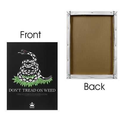 24x32 Don't Tread On Weed Mounted Canvas - Black Frame Canvas Print 24"x32"