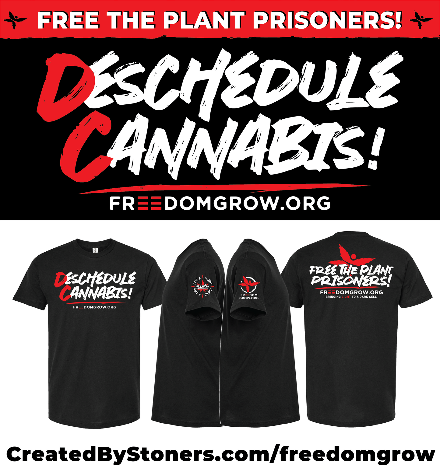 Created By Stoners x FreedomGrow.org Deschedule Collab (Women's)