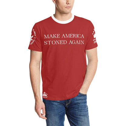 Make America Stoned Again Print All Over Tee